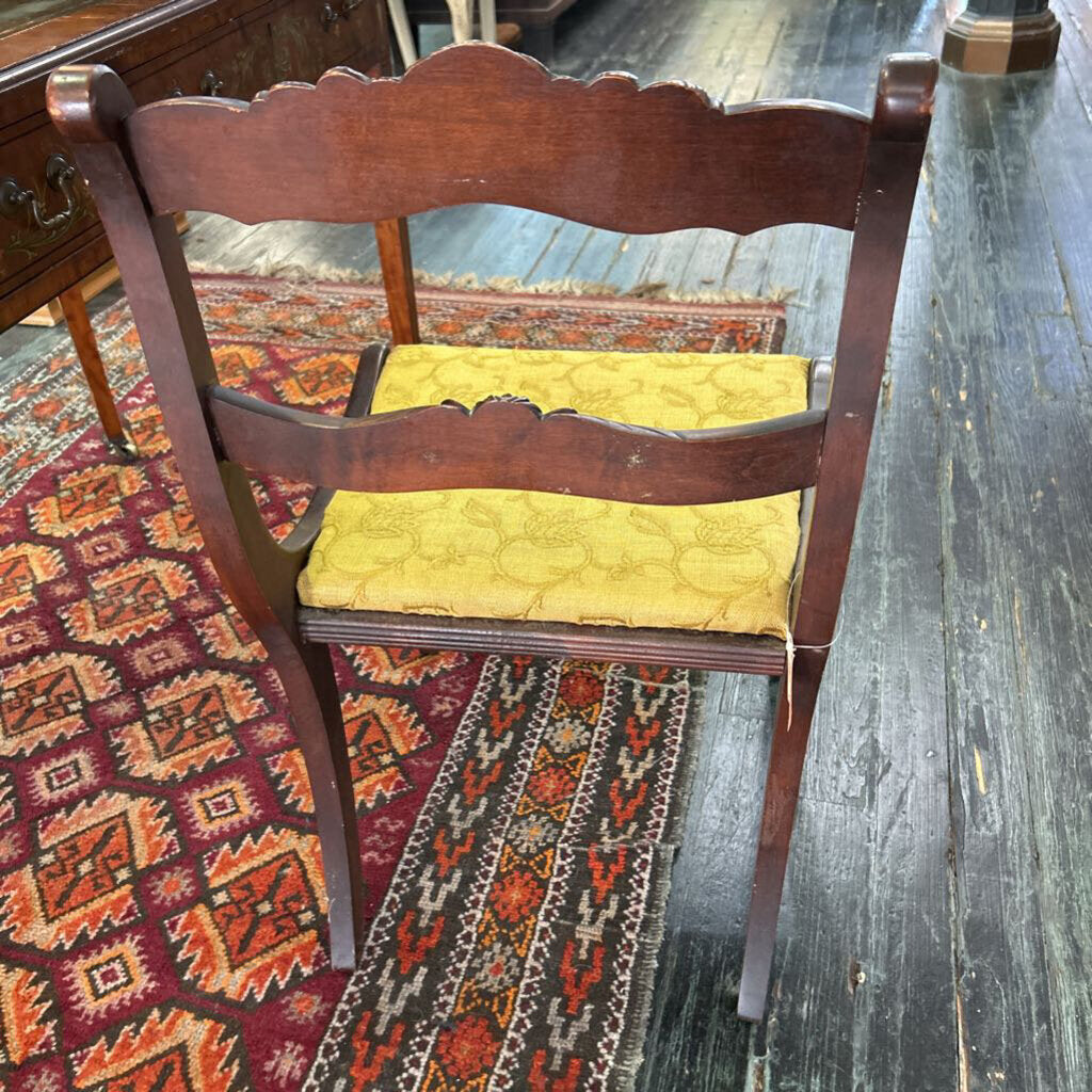 Rose Back Caned Side Chair