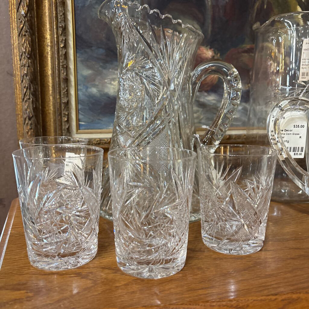 American Brilli Wright Pitcher/ Glasses(