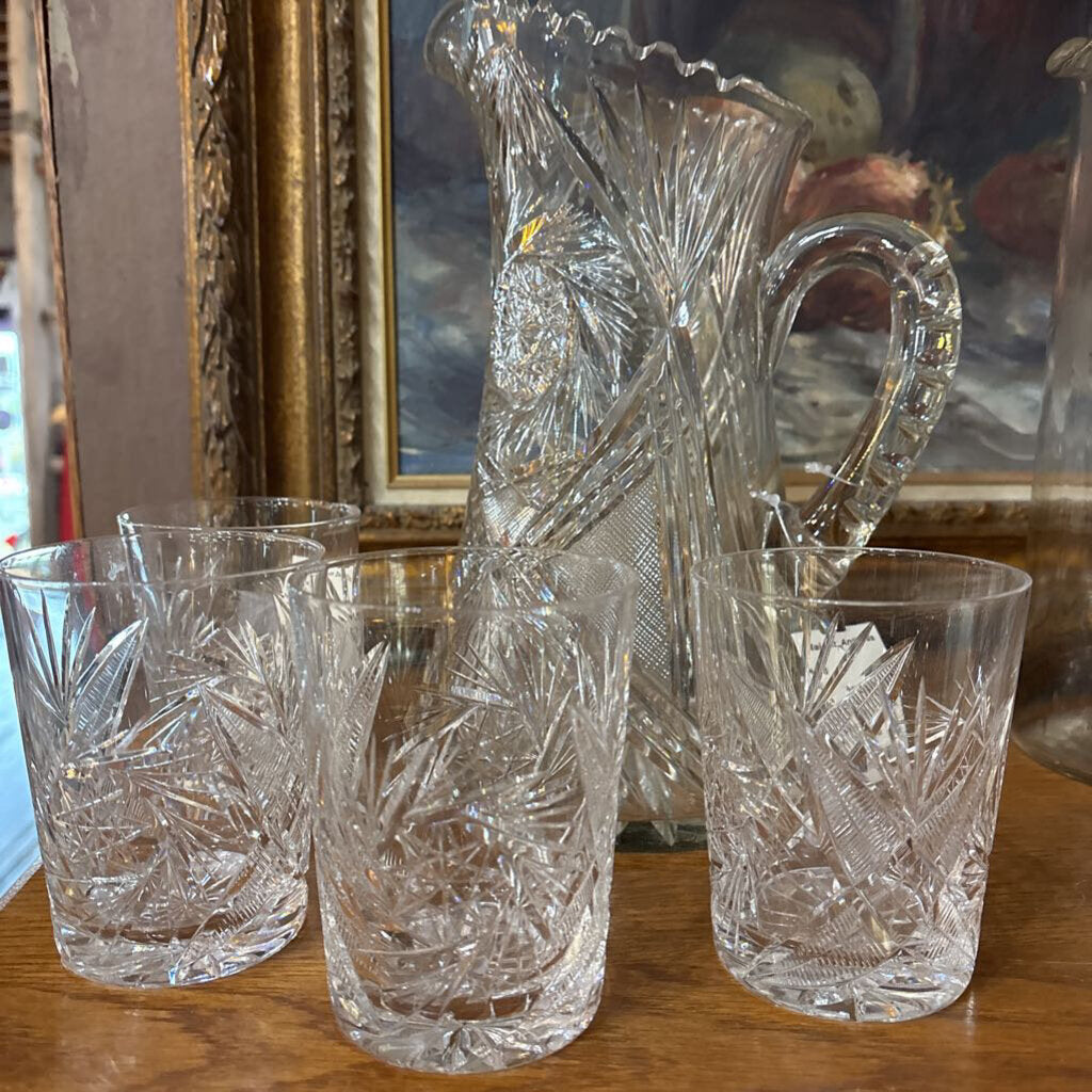 American Brilli Wright Pitcher/ Glasses(