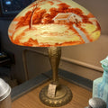 Bryant Lamp Reverse Painted