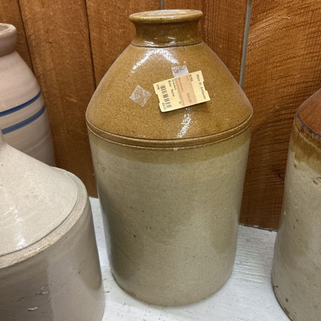 Stoneware Salt Glazed Flagon Crock