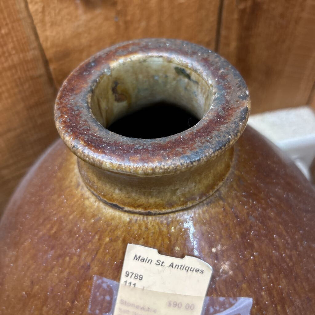 Stoneware Salt Glazed Flagon Crock