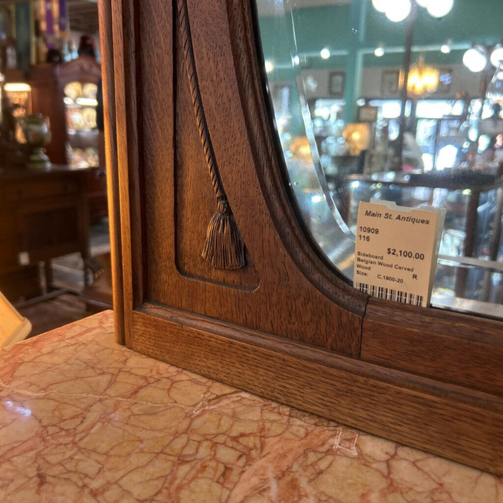 Sideboard Belgian Wood Carved
