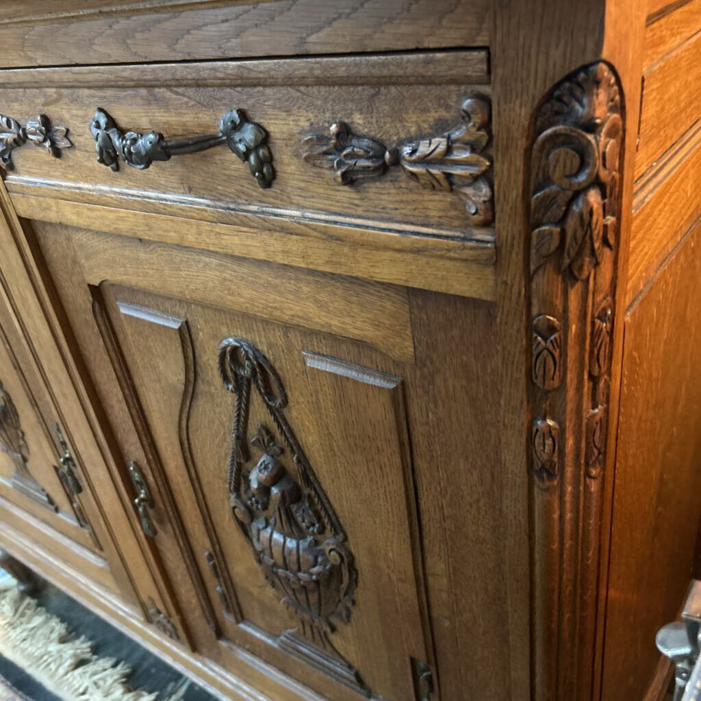 Sideboard Belgian Wood Carved