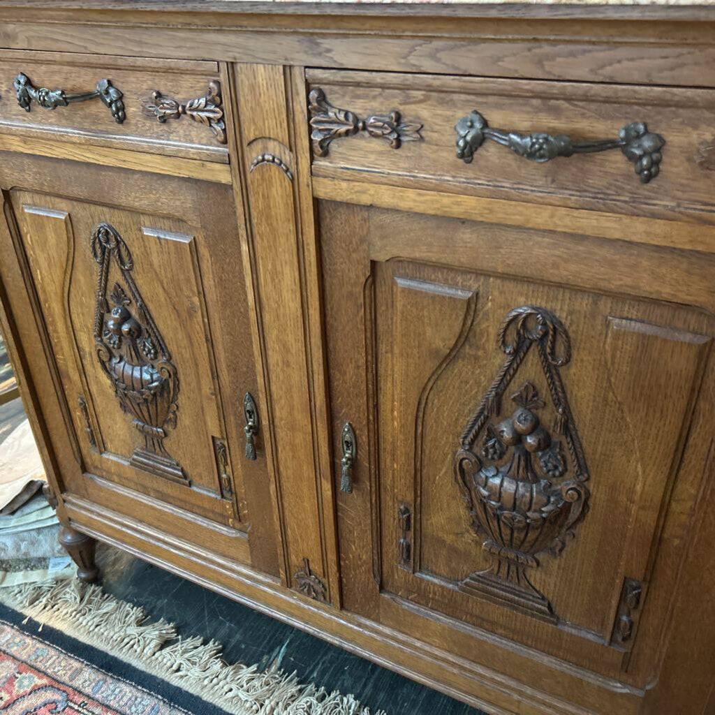 Sideboard Belgian Wood Carved