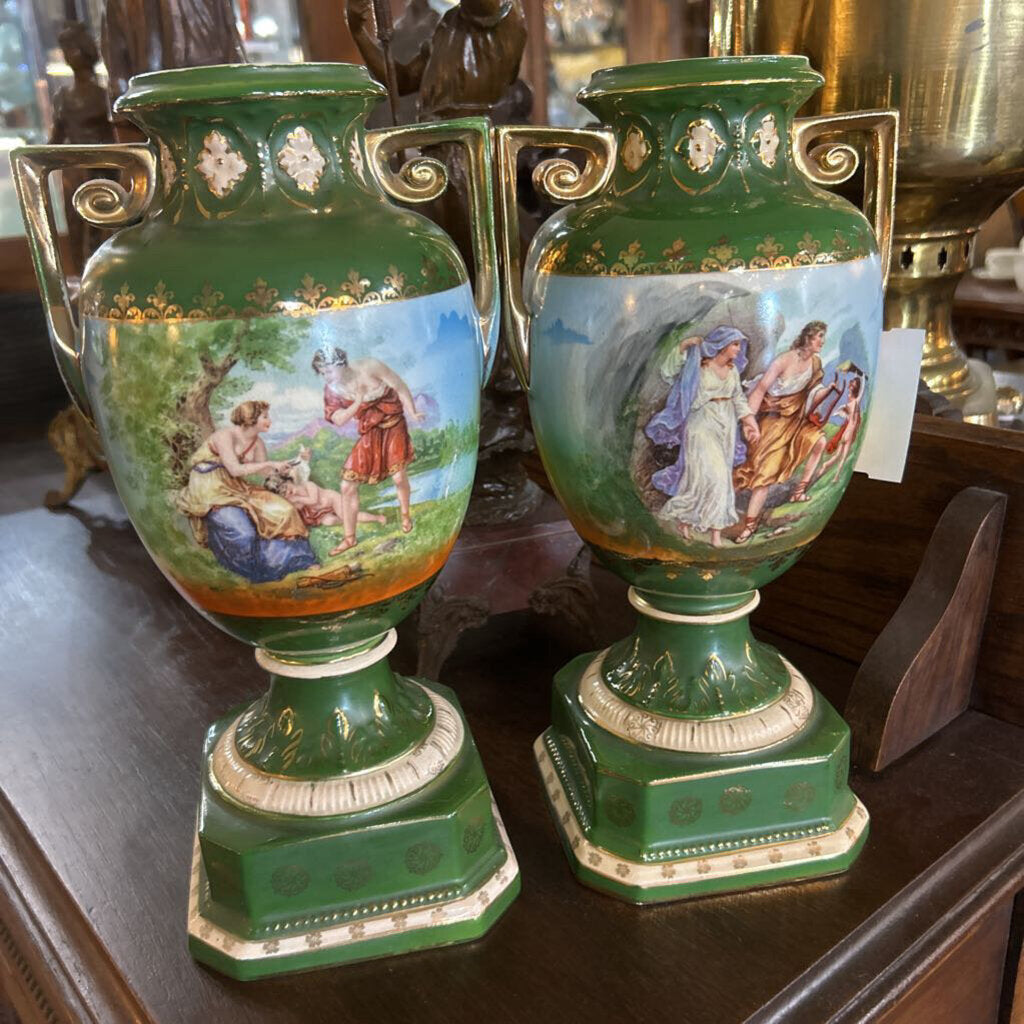 Erphila Vase Art Pottery Czech Pair