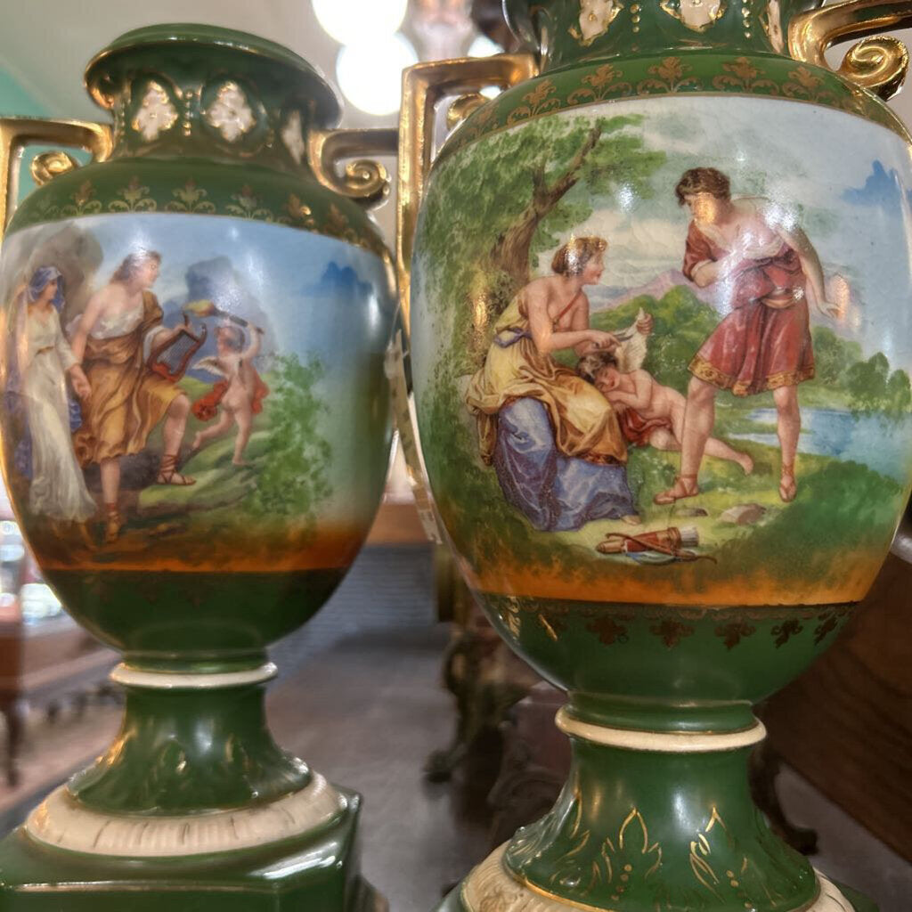 Erphila Vase Art Pottery Czech Pair