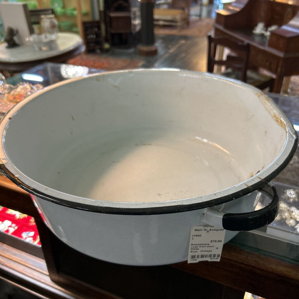 Enamelware Large Wash Basin