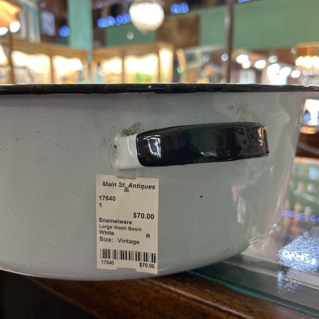 Enamelware Large Wash Basin
