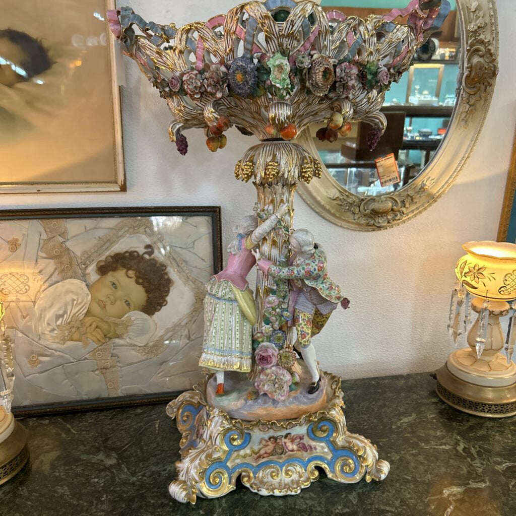 Meissen Figural Basket Cntrpiece