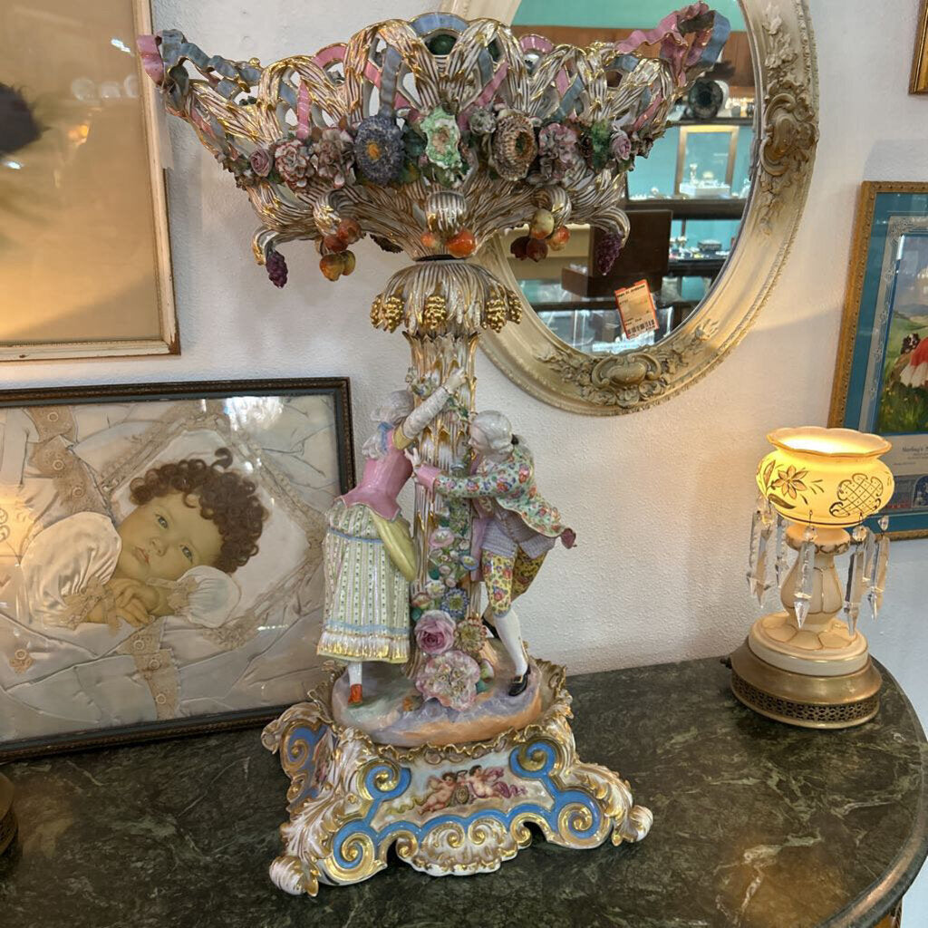 Meissen Figural Basket Cntrpiece