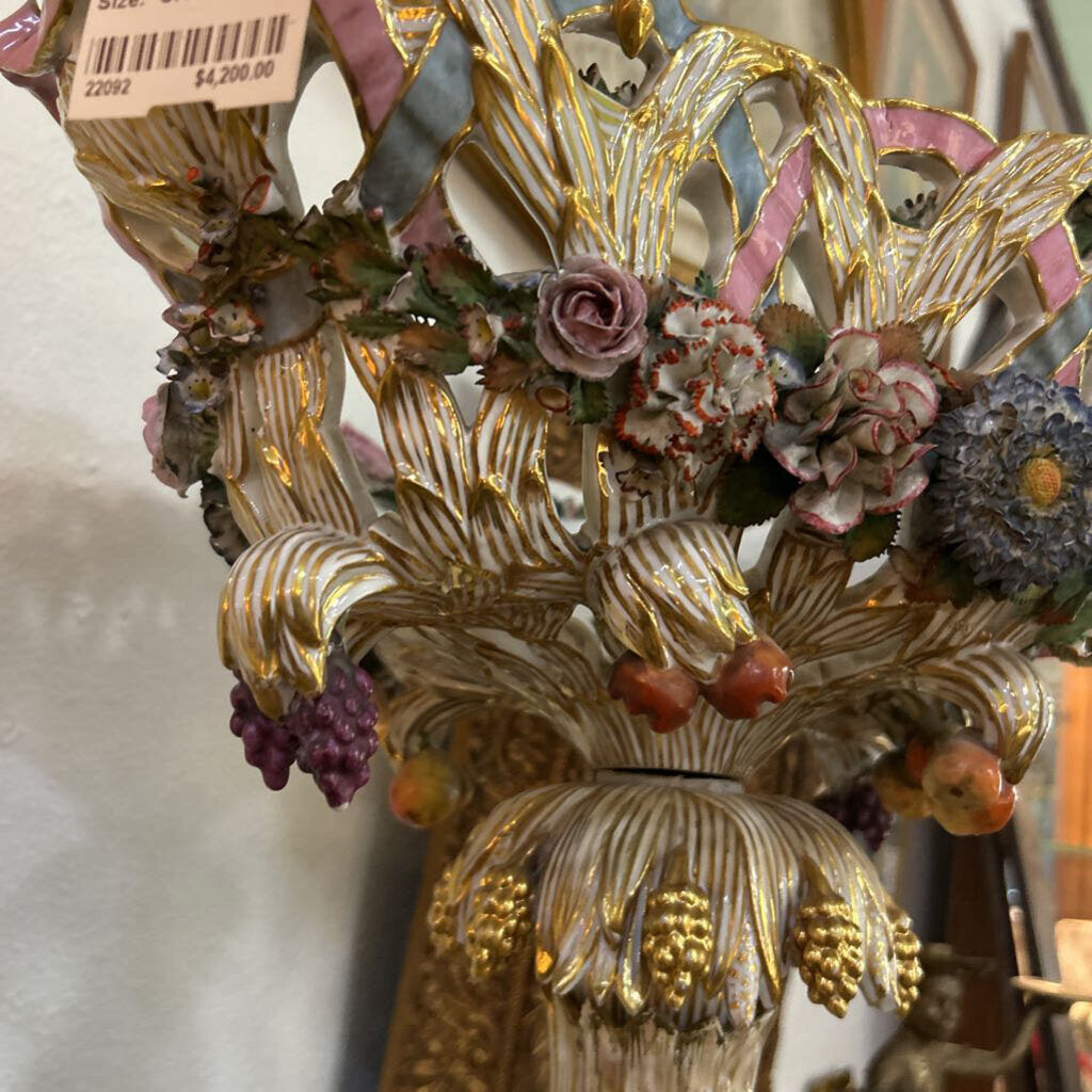Meissen Figural Basket Cntrpiece