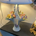 Floral Basket Vase Lamp