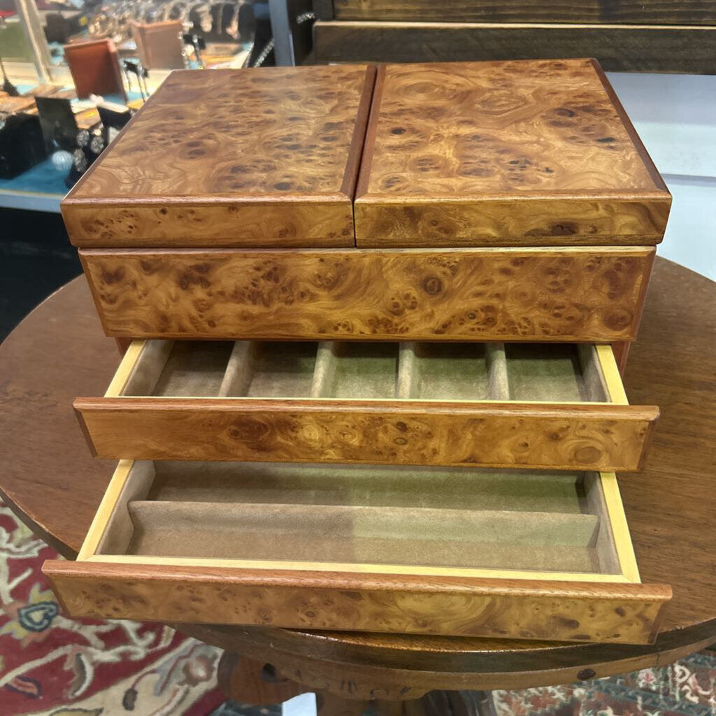 Watch Case Italian Burlwood