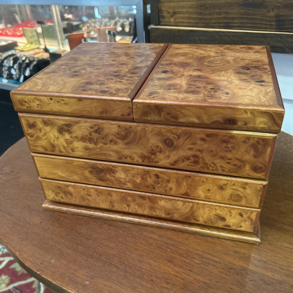 Watch Case Italian Burlwood