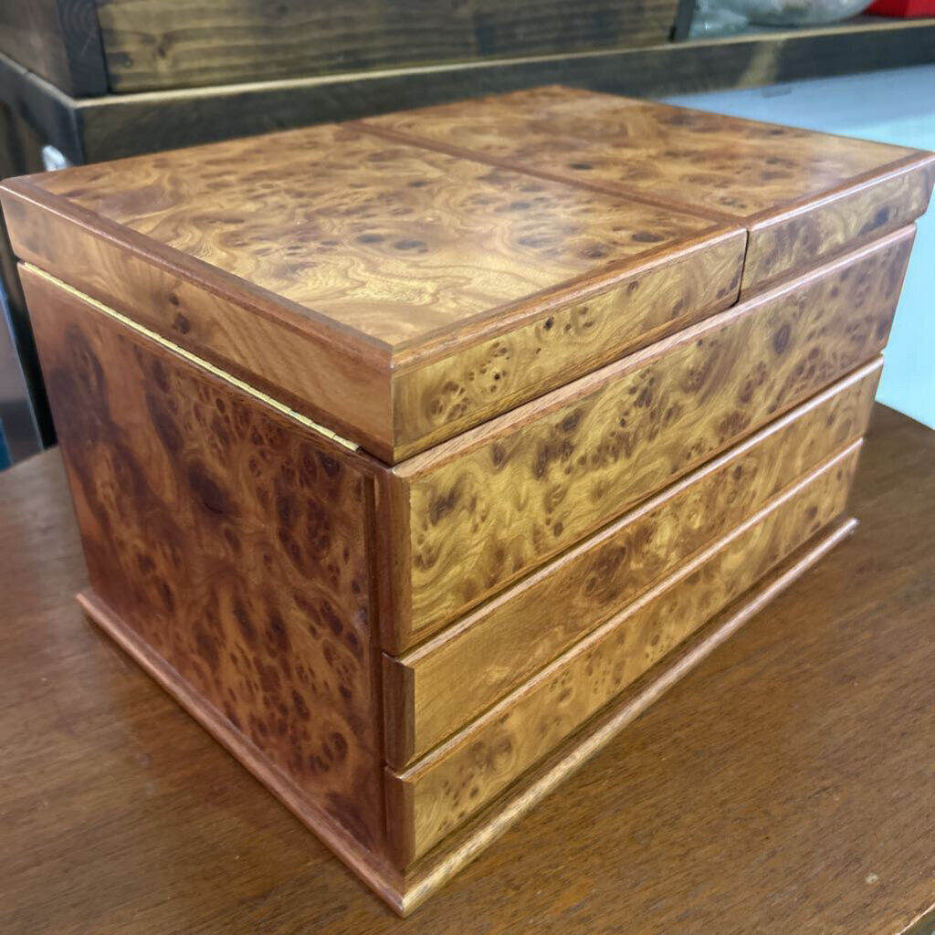 Watch Case Italian Burlwood