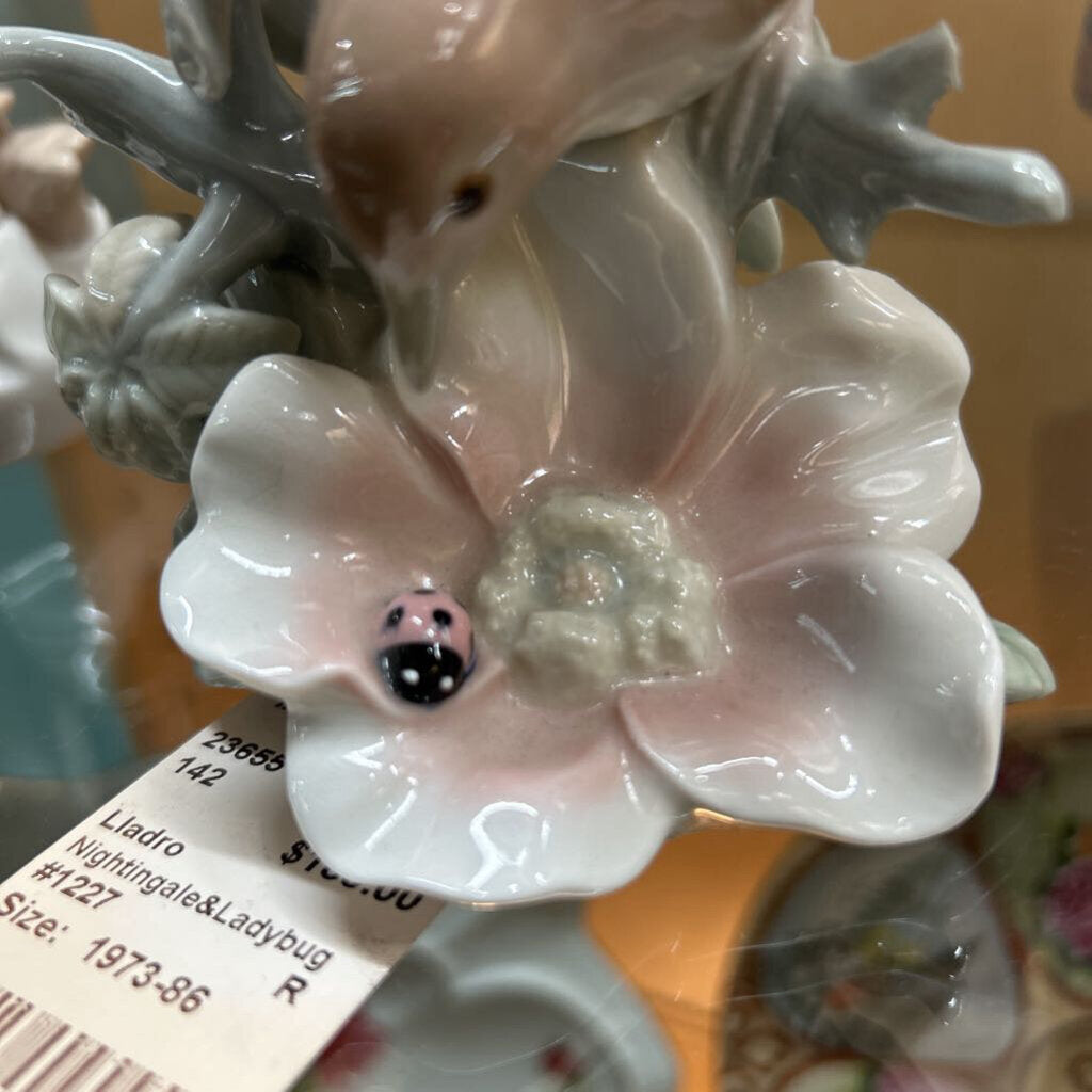 Lladro Nightingale & Ladybug