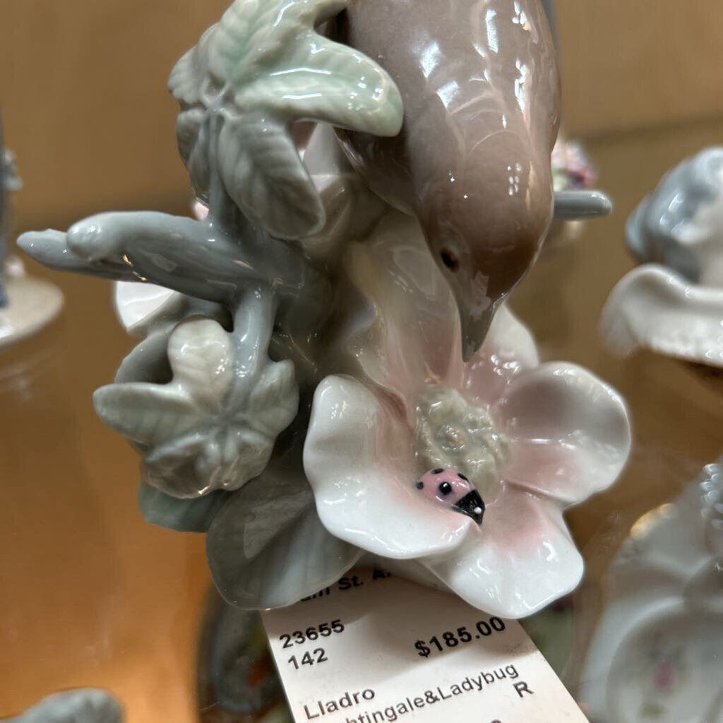 Lladro Nightingale & Ladybug