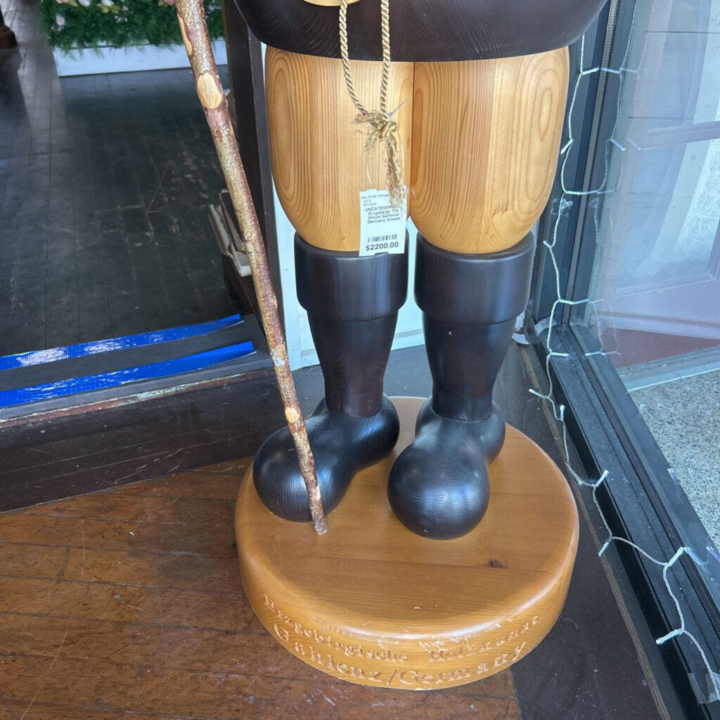 Erzgebirge The Wood Gatherer, Germany-Shop display smoker.