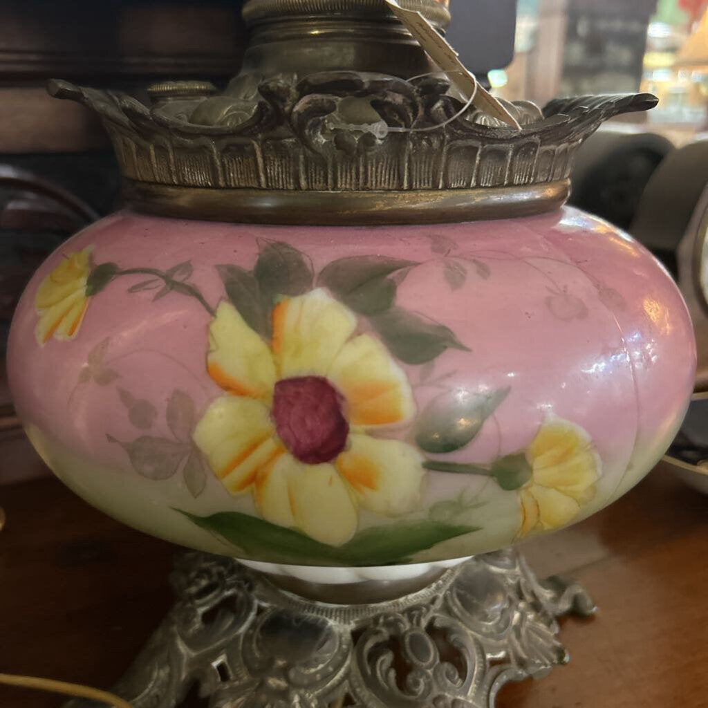 Lamp Oil/elec Vintage Lamp