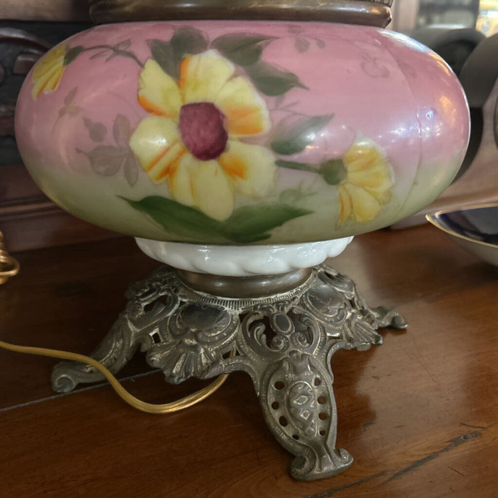 Lamp Oil/elec Vintage Lamp