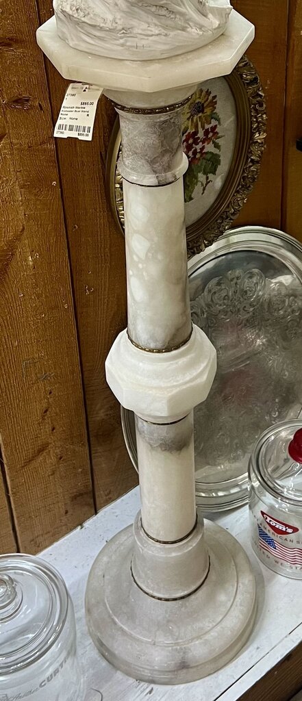 Spanish Marble Alabaster Bust Stand