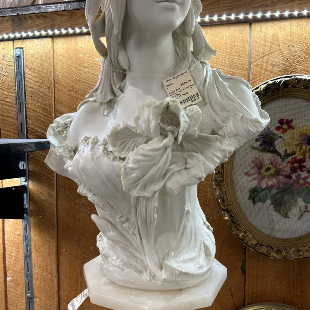 Royal Dux Art Nouveau Nymph Bust