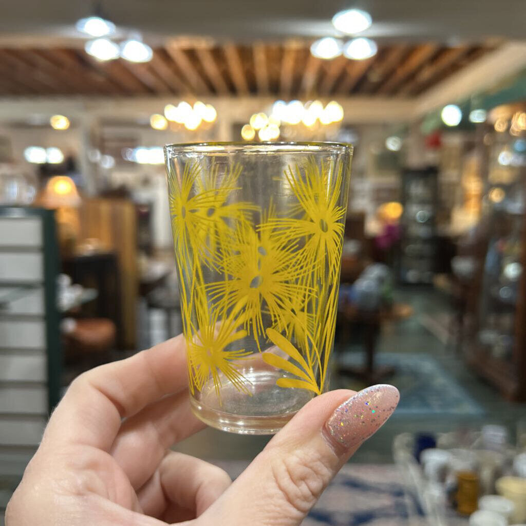 Swanky Swig Yellow Floral Set 6