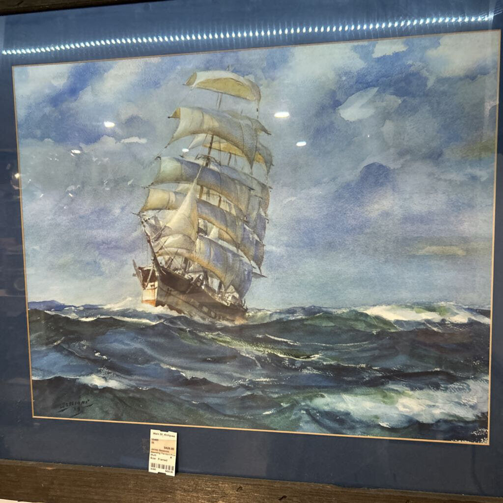 James Sessions Rounding The Horn Print