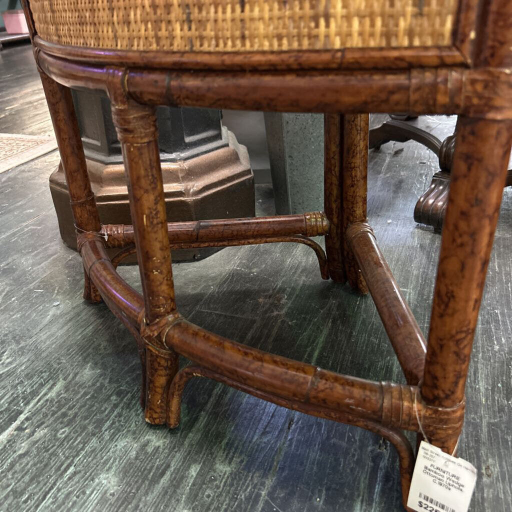 Bamboo Wedge Ottoman