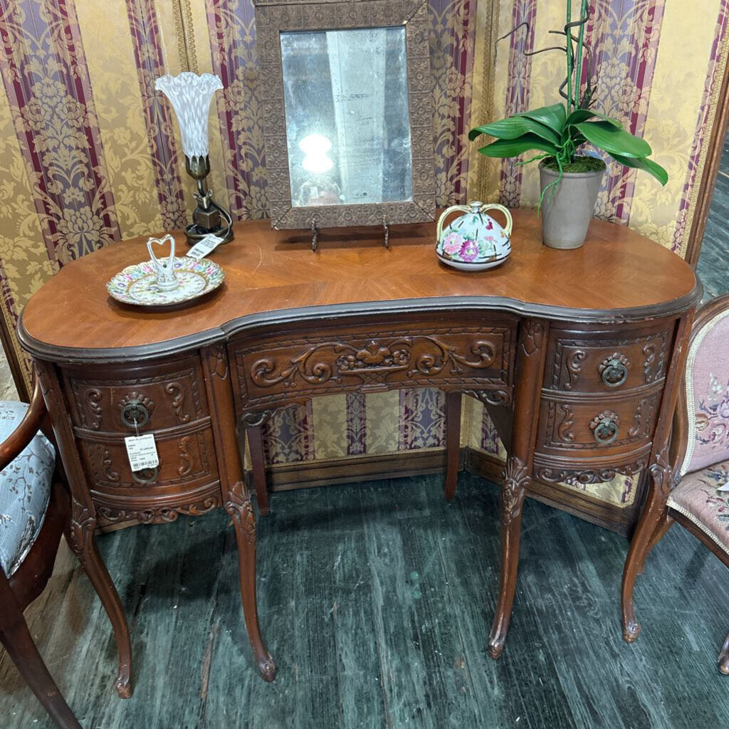 French Walnut Hand Carved