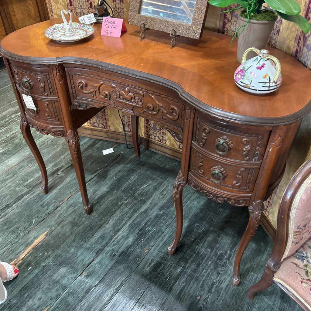 French Walnut Hand Carved