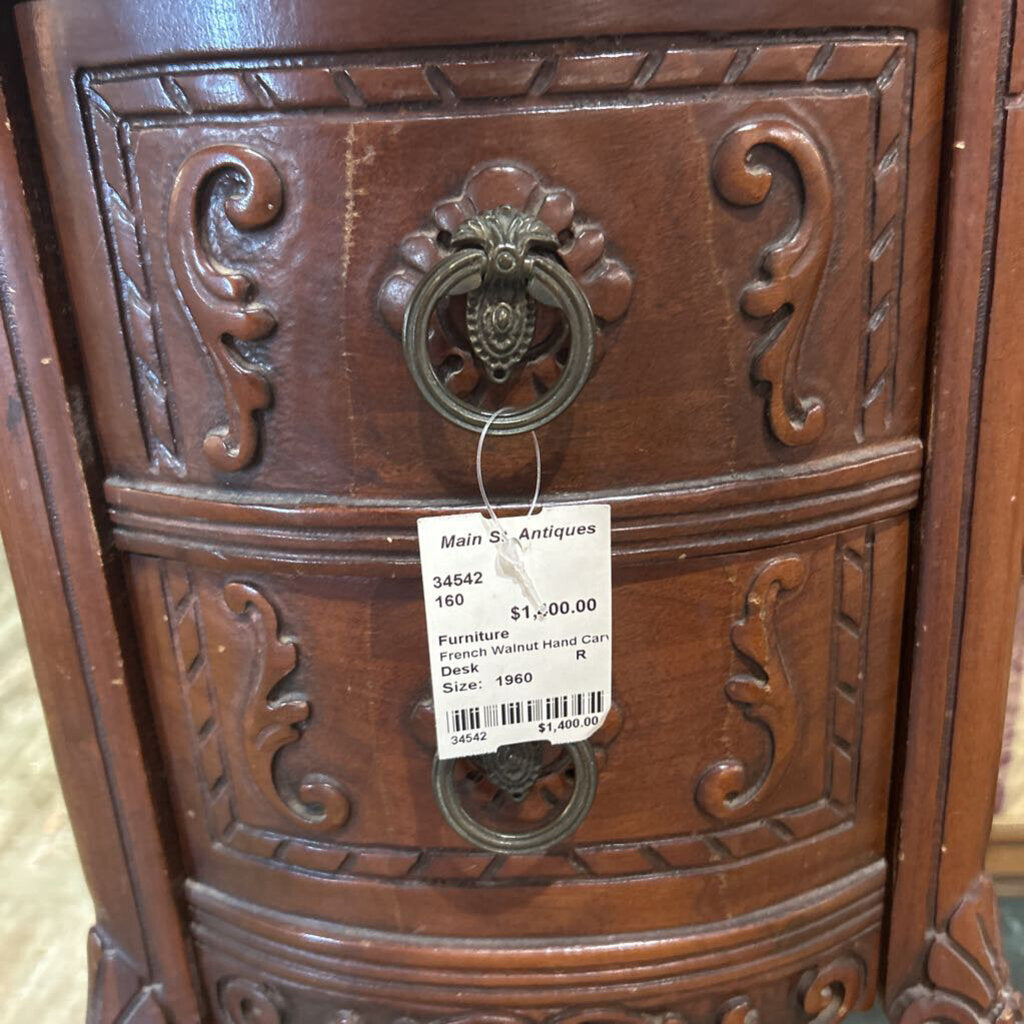 French Walnut Hand Carved
