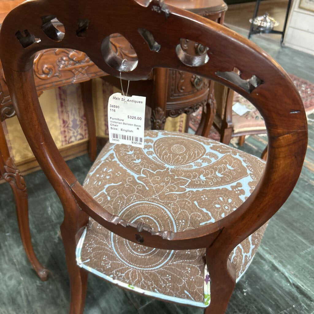 Victorian Balloon Back Chair