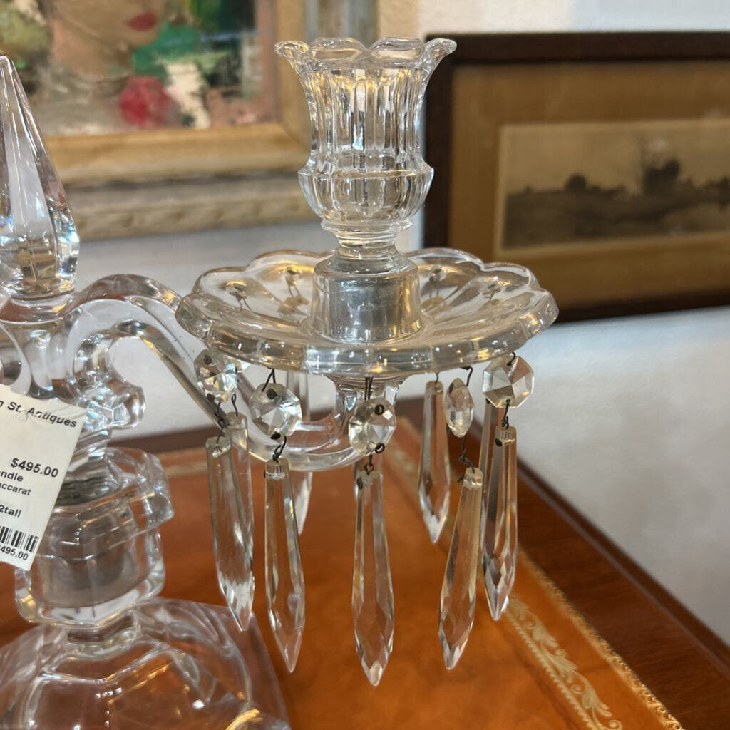 Crystal Candle Unsigned Baccarat