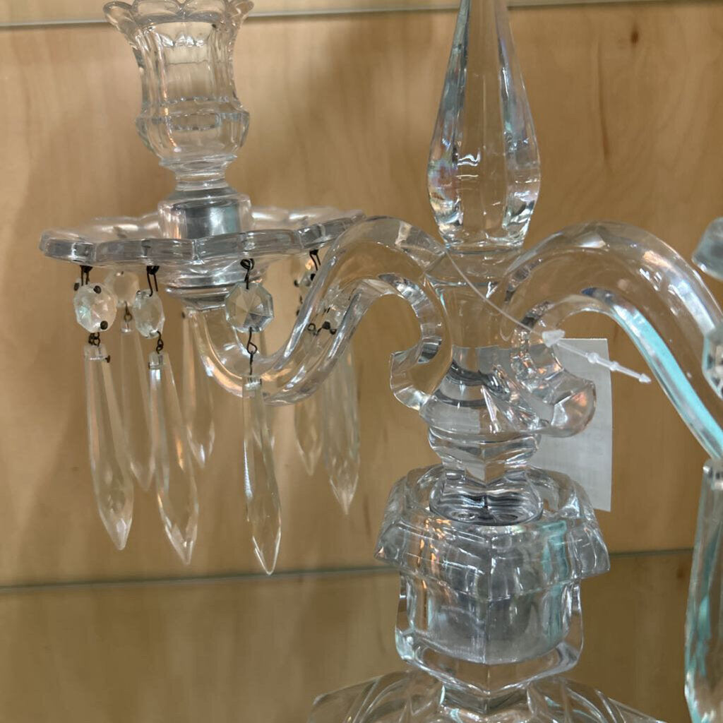 Crystal Candle Unsigned Baccarat