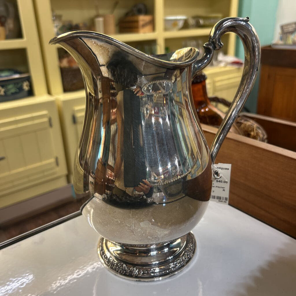 Silver Plate Camille Water Pitcher
