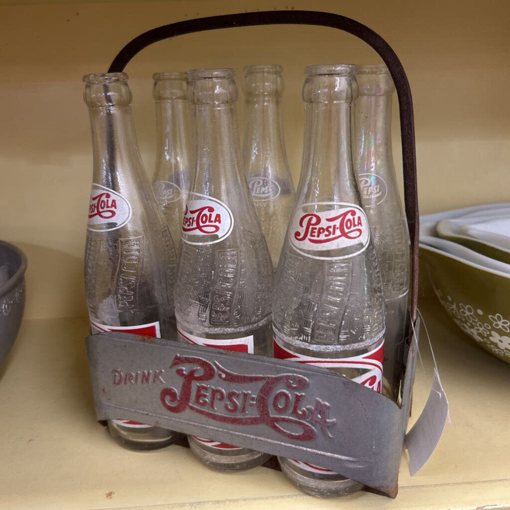 Pepsi Cola Double Dot Metal Carrier