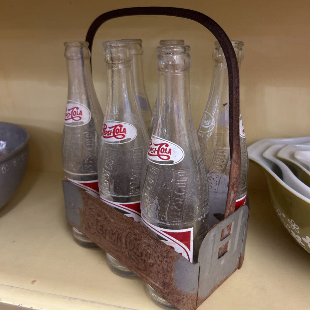 Pepsi Cola Double Dot Metal Carrier