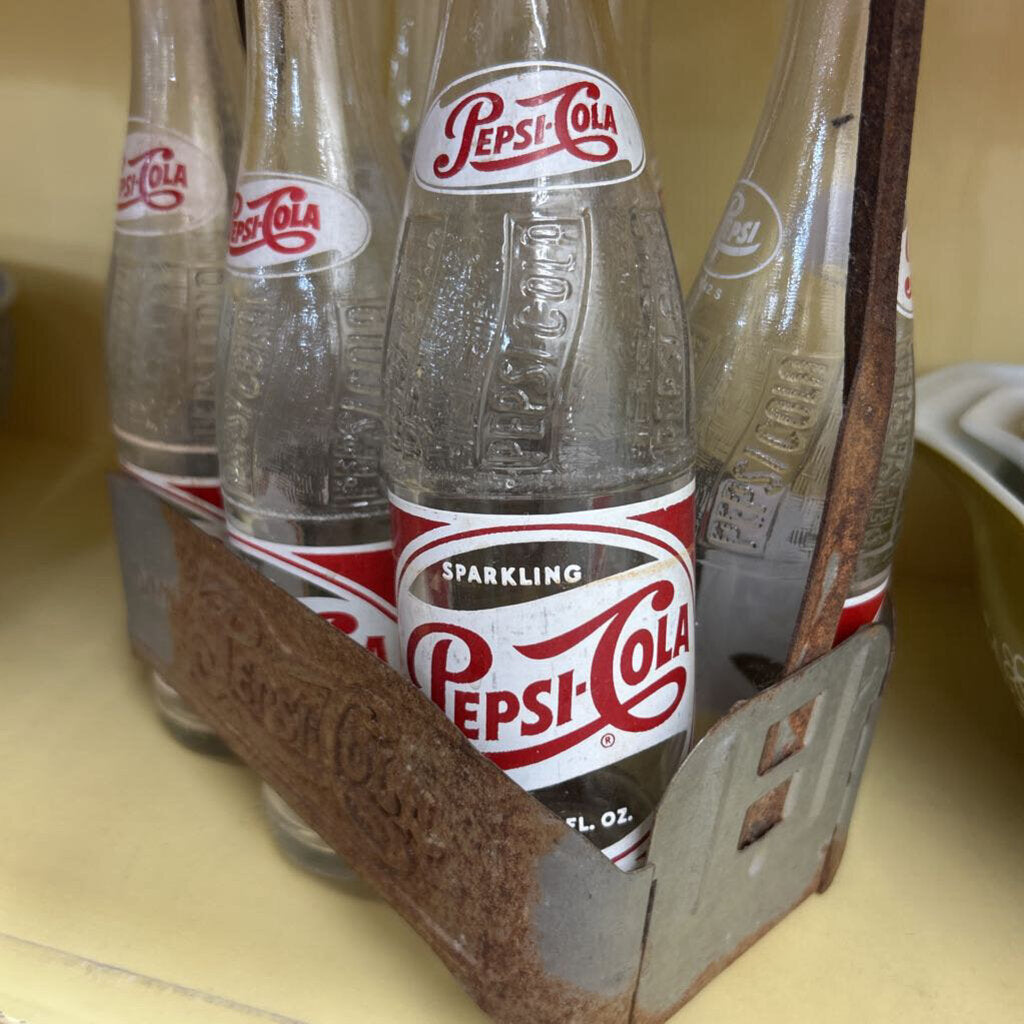 Pepsi Cola Double Dot Metal Carrier