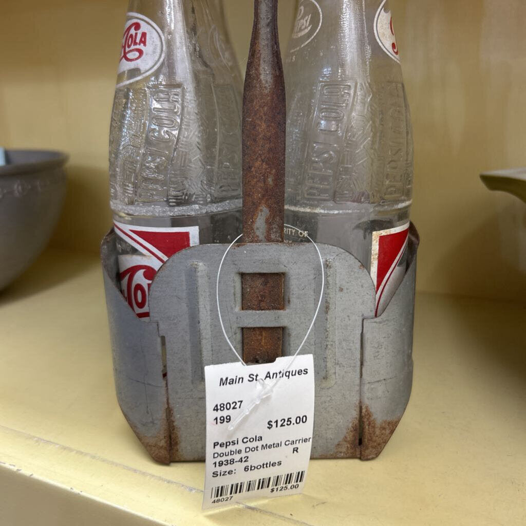 Pepsi Cola Double Dot Metal Carrier