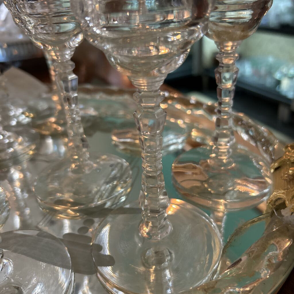 Flower Etched WaterGoblet