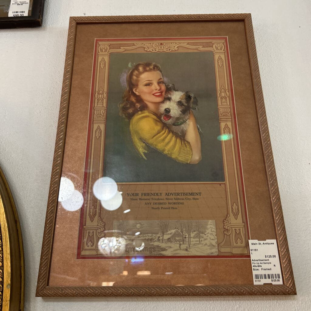 Advertisement Pin Up Ad Sample