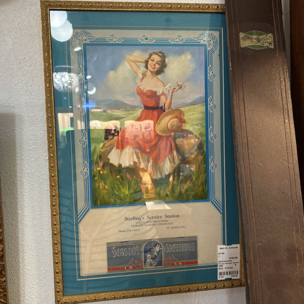 Advertisement Pin Up Calendar Advertisement