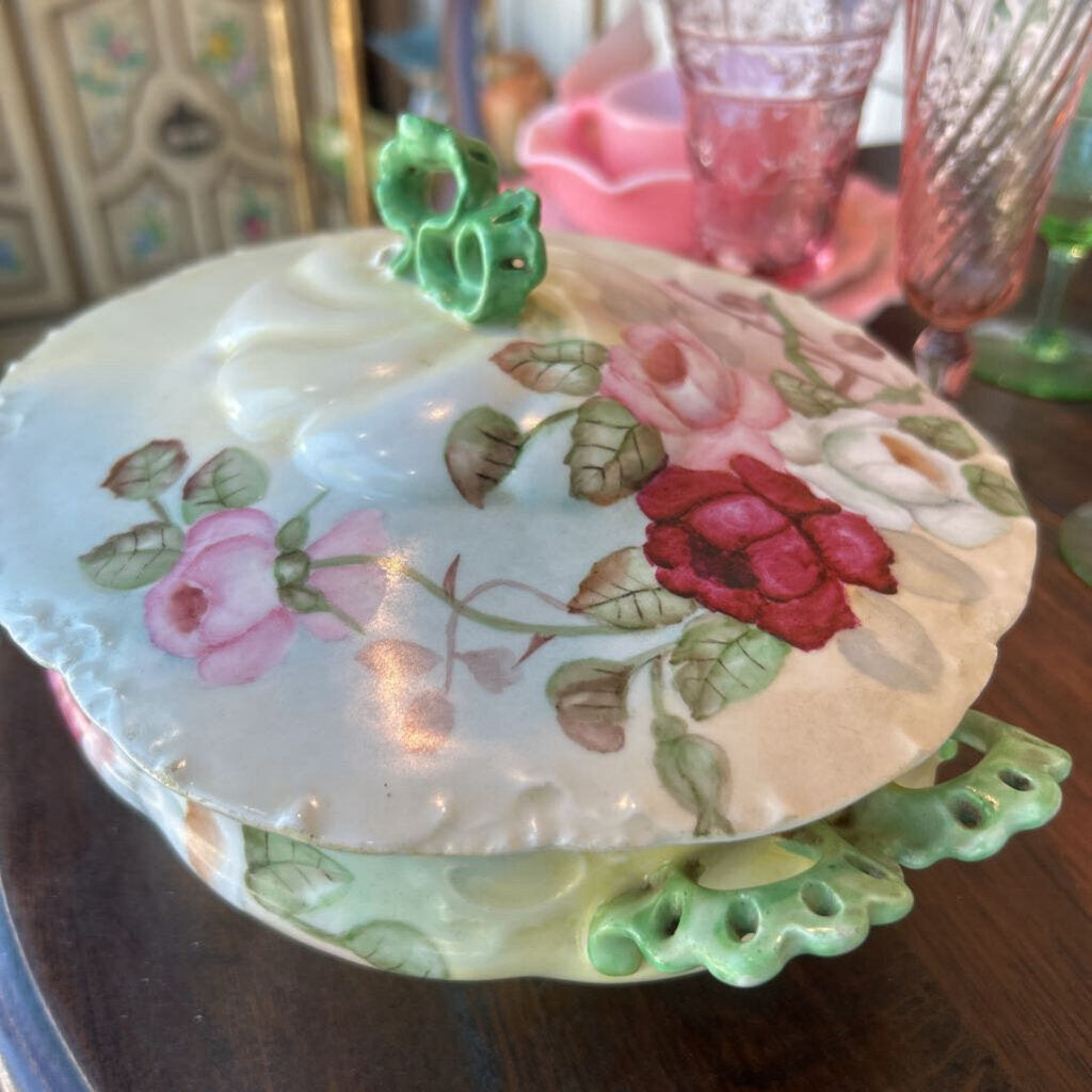 Versailles Covered Bowl Dish As Is