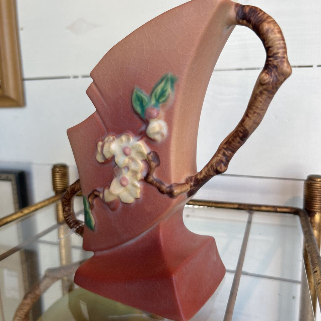 Roseville Pottery Apple Blossom vase, 1949.