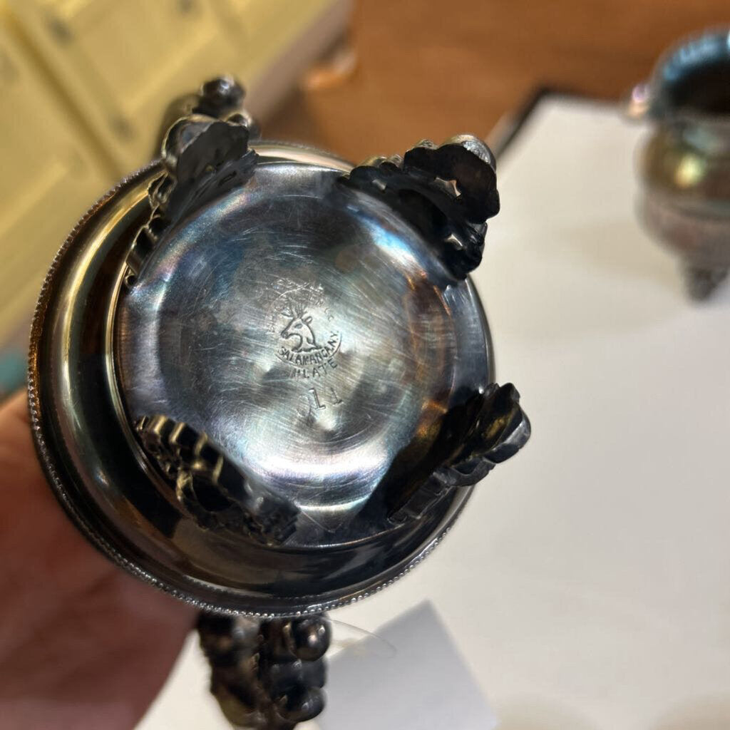 Bucks Silver co,(PLATE) Cream/Sugar