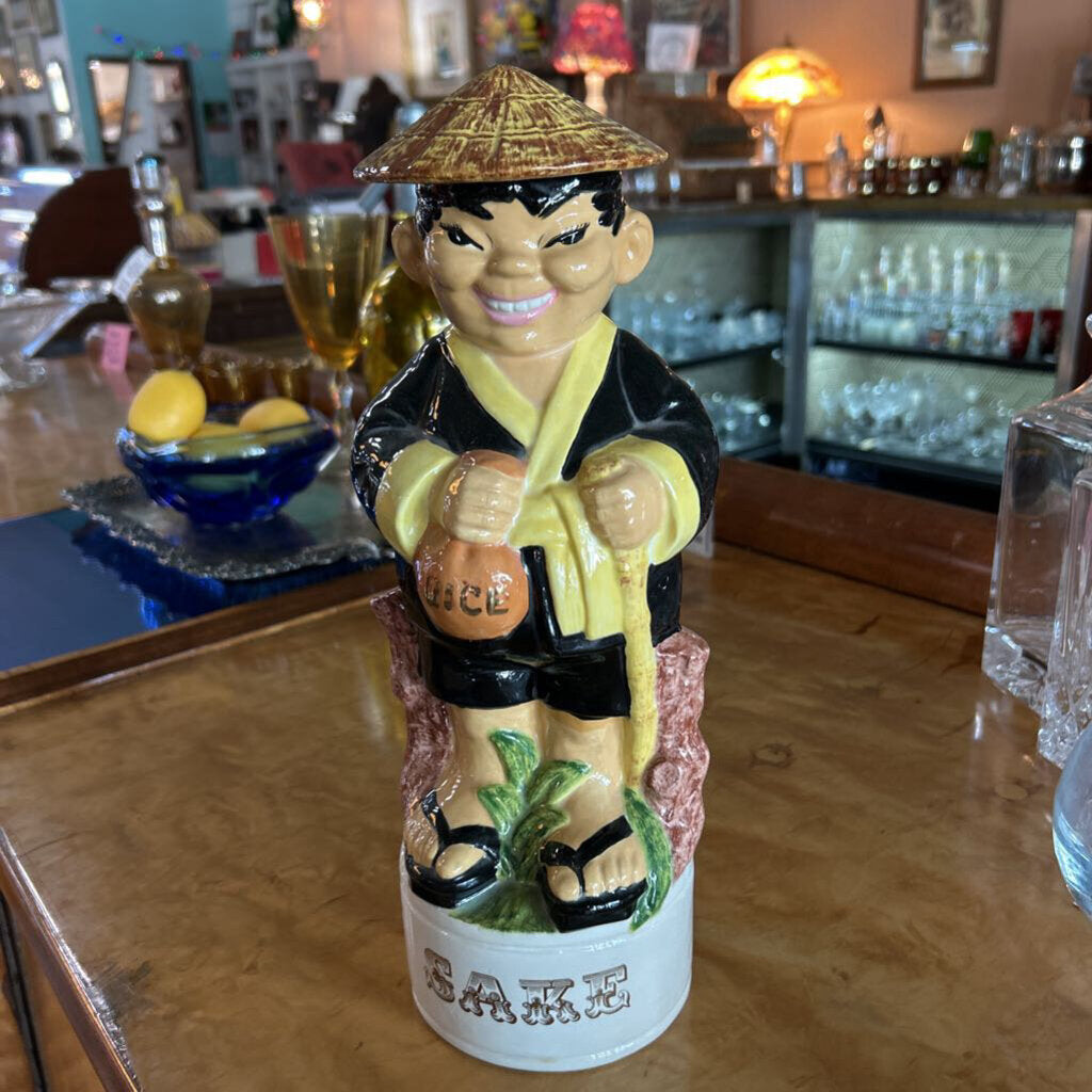 1970s Alberta Mold Novelty Liquor Decanter-Sake