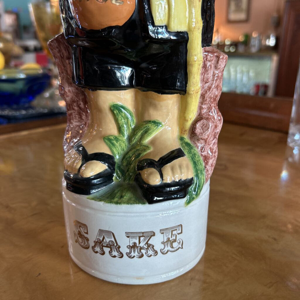 1970s Alberta Mold Novelty Liquor Decanter-Sake