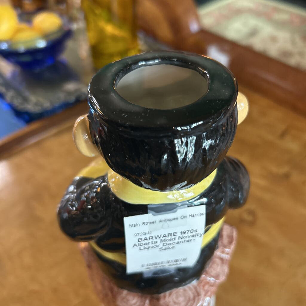 1970s Alberta Mold Novelty Liquor Decanter-Sake